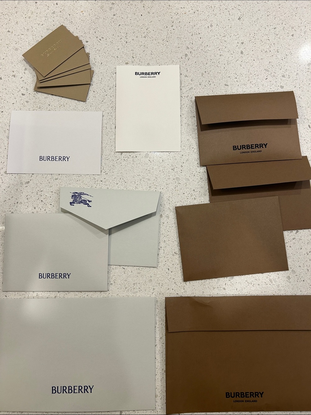 Burberry Assorted Envelopes and Cards